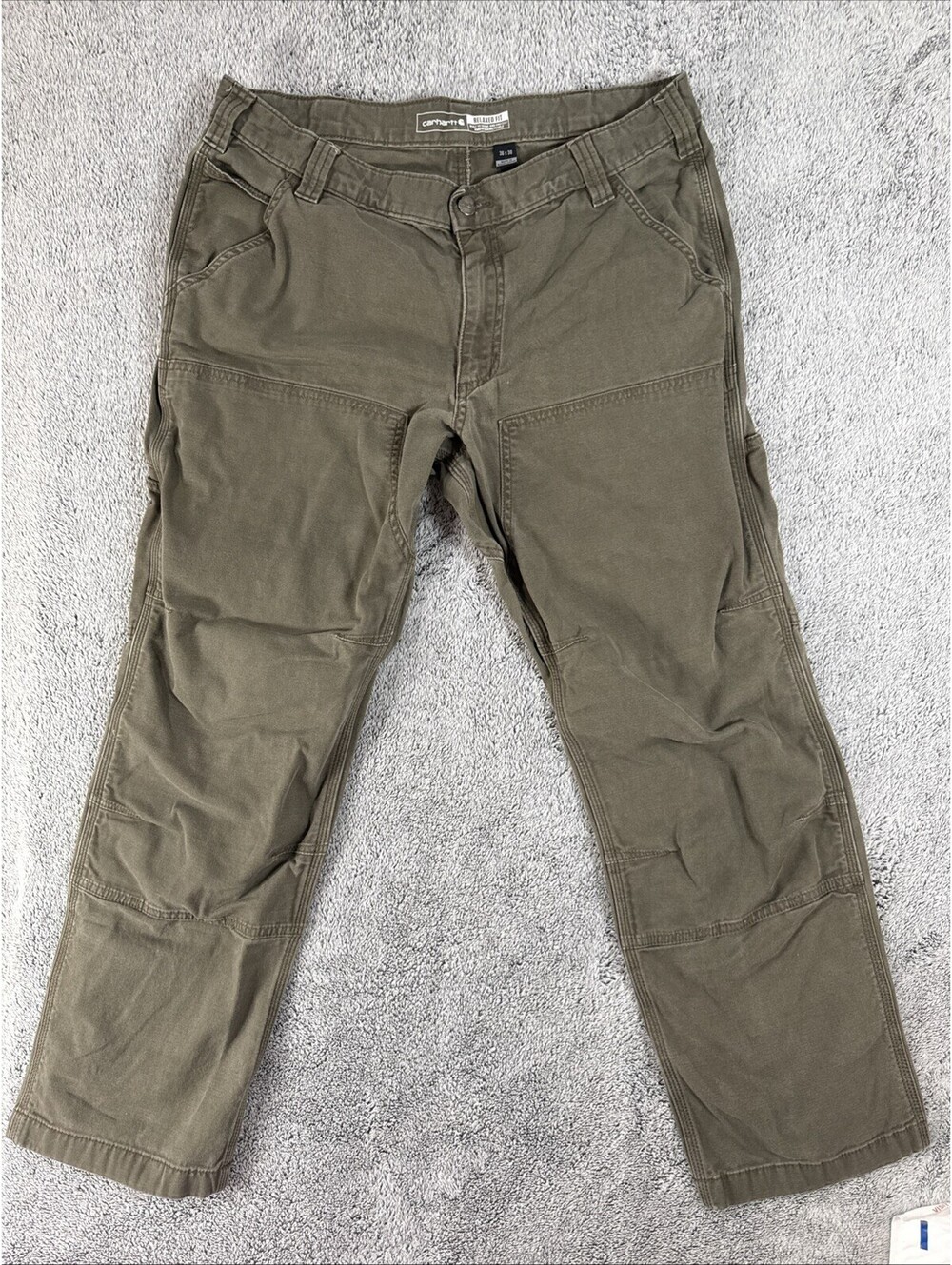 Carhartt Rugged Flex Double Front Pants 36x30 Green BN2802-M